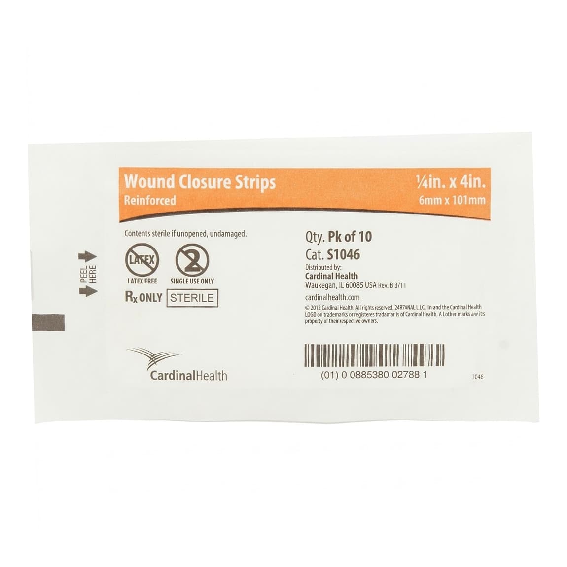 Cardinal Health Reinforced Wound Closure Strip - Image 2