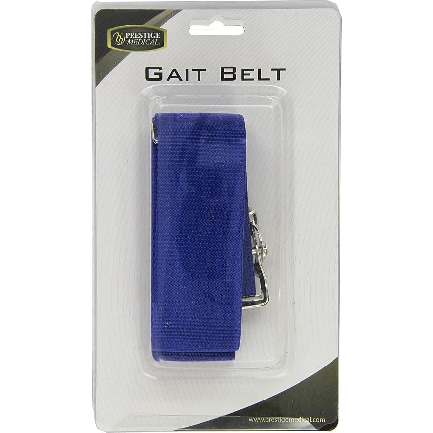 Prestige Medical Gait Transfer Nylon Belt with Metal Buckle 58" - Royal Blue