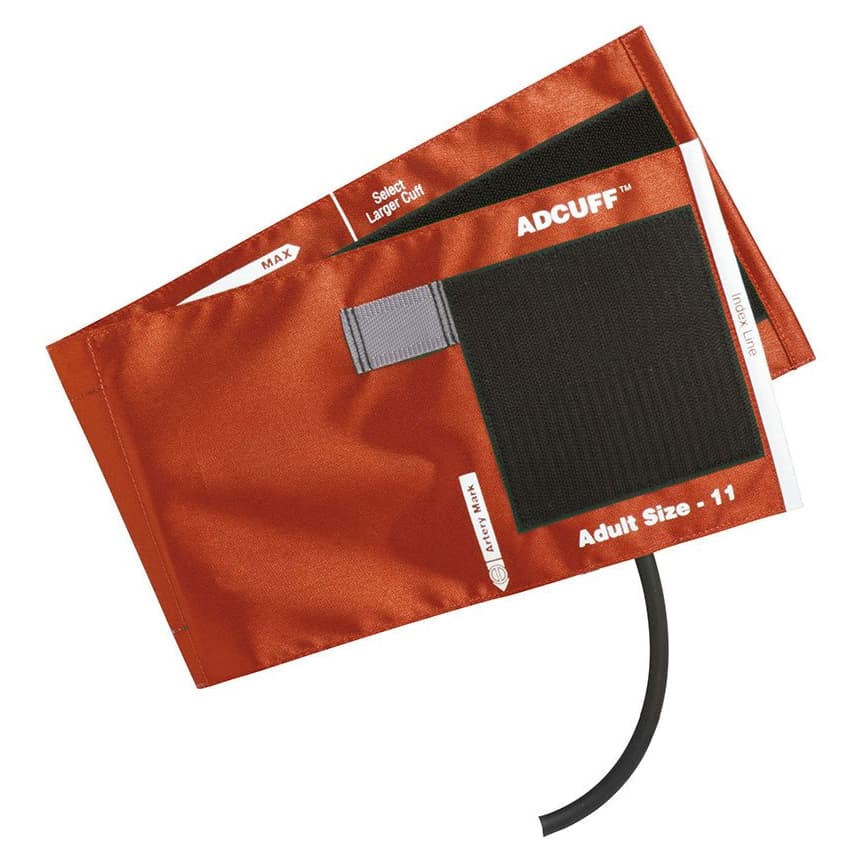 ADC Adcuff 2 Tube Bladder BP Cuff, Adult 23-40 cm, Orange - Image 1