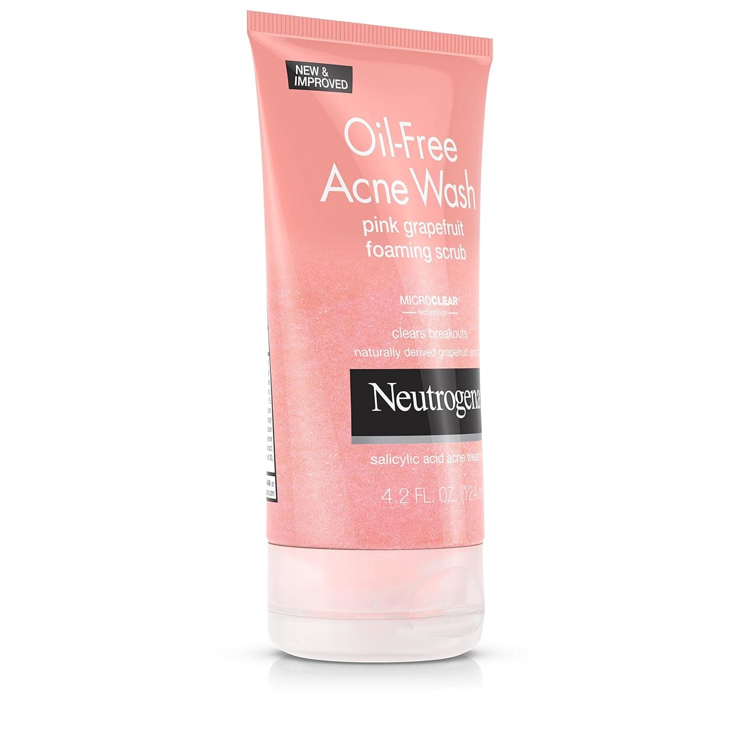 Neutrogena Oil-Free Acne Wash Pink Grapefruit Foaming Scrub, 4.2 oz - Image 2