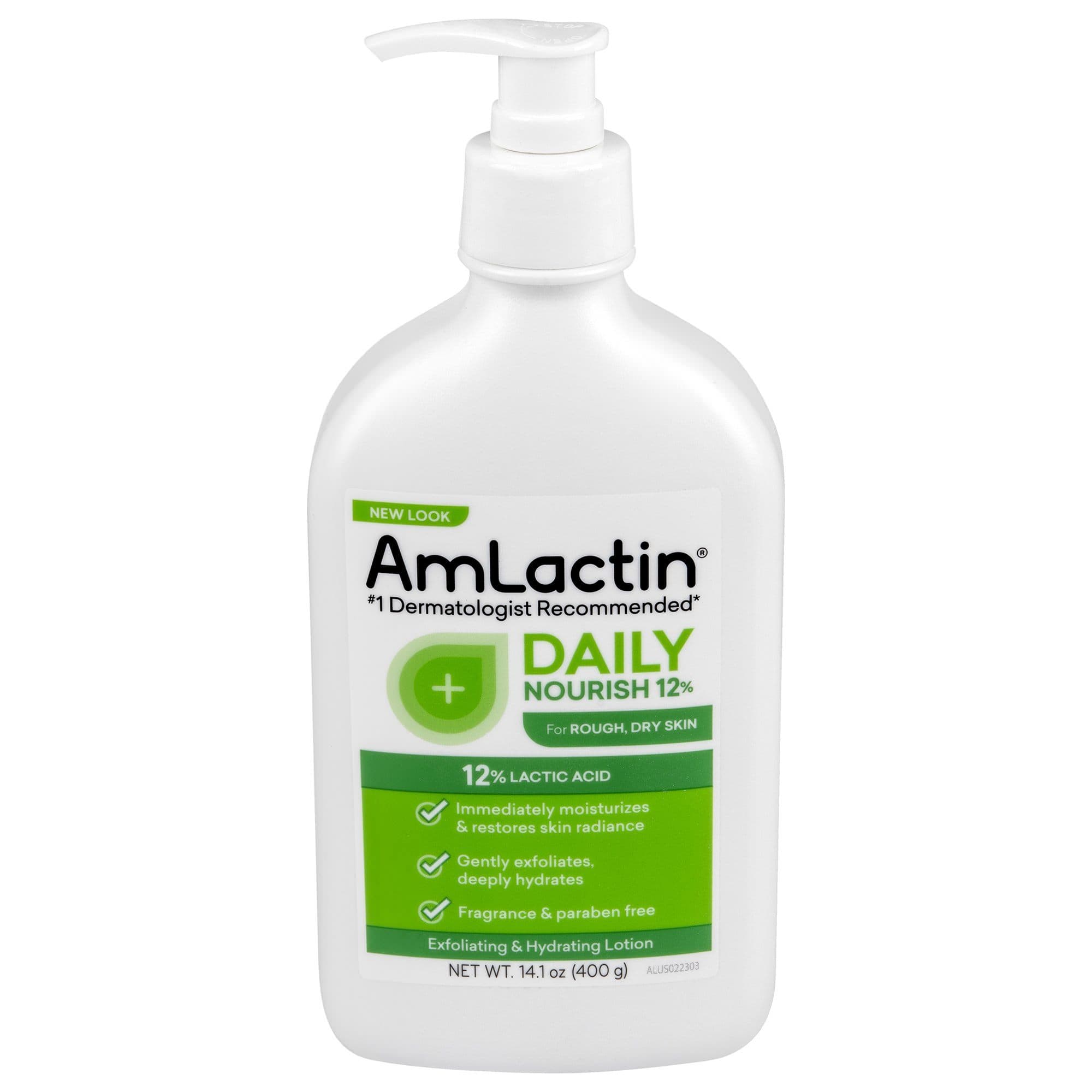Amlactin Daily 12 % Hand and Body Exfoliating & Hydrating Lotion, 14.1 oz - Each