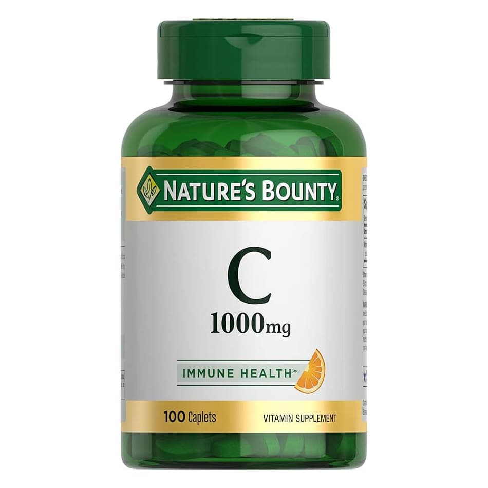 Nature's Bounty Vitamin C Caplets, 1000mg, 100 Count - Each - Image 1