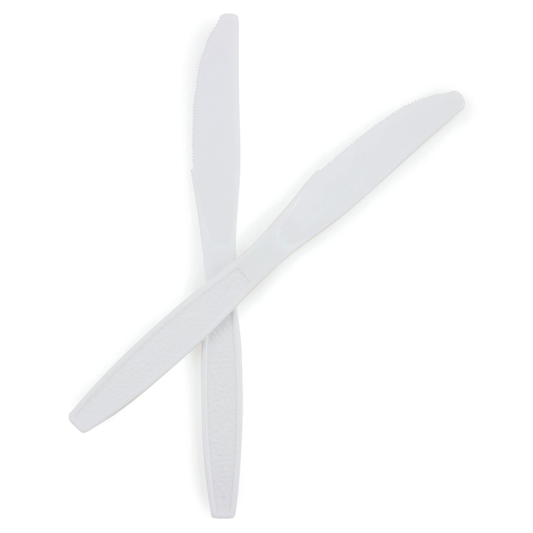 McKesson White Polypropylene Knife, Heavy - Case of 1000 - Image 1