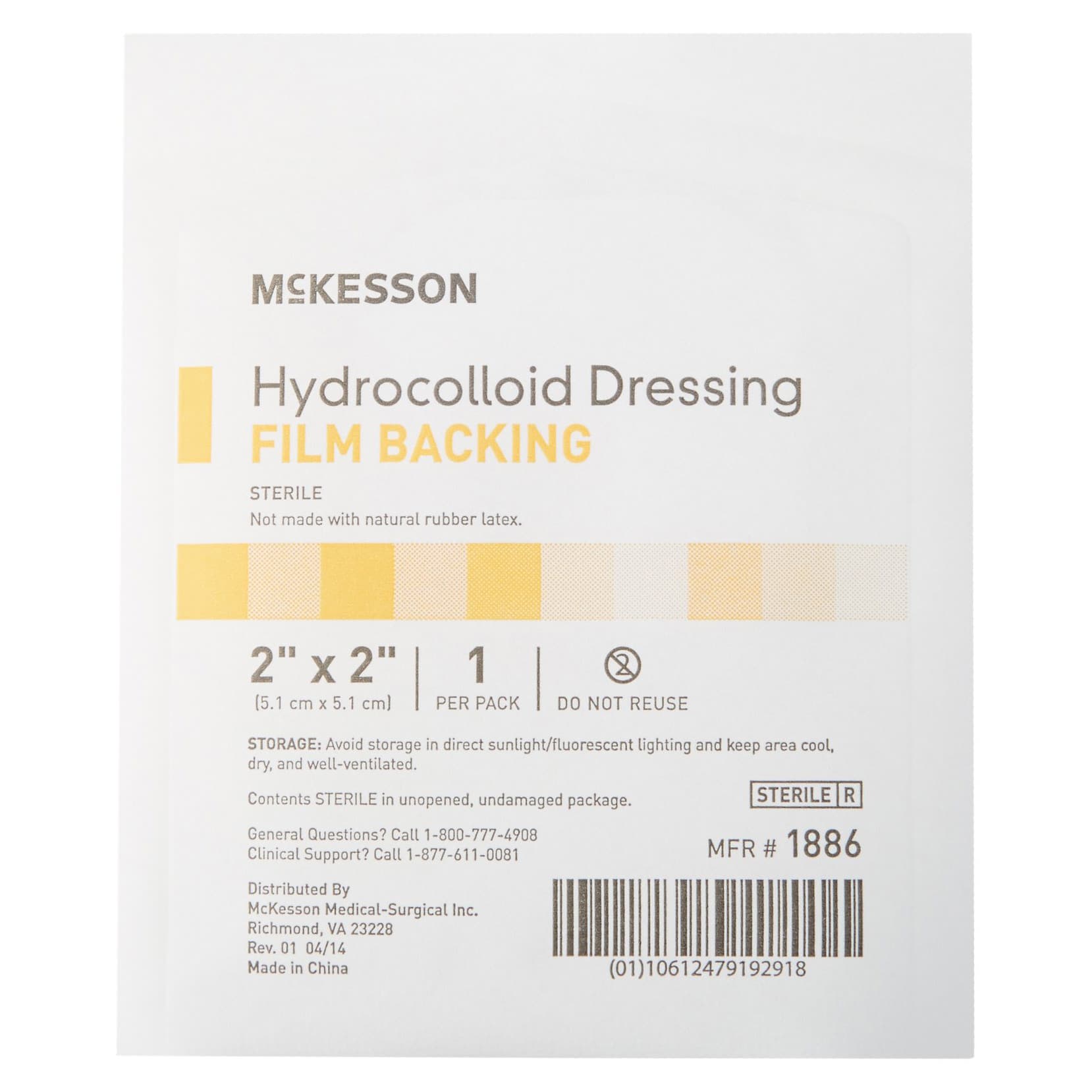 McKesson Hydrocolloid Dressing With Film Backing - Image 3