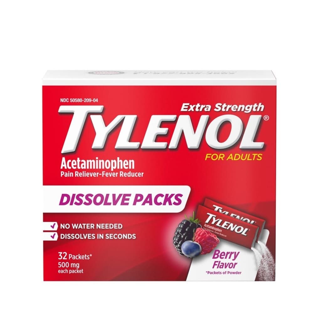 Children's TYLENOL Dissolve Powder Packs - 32 Count
