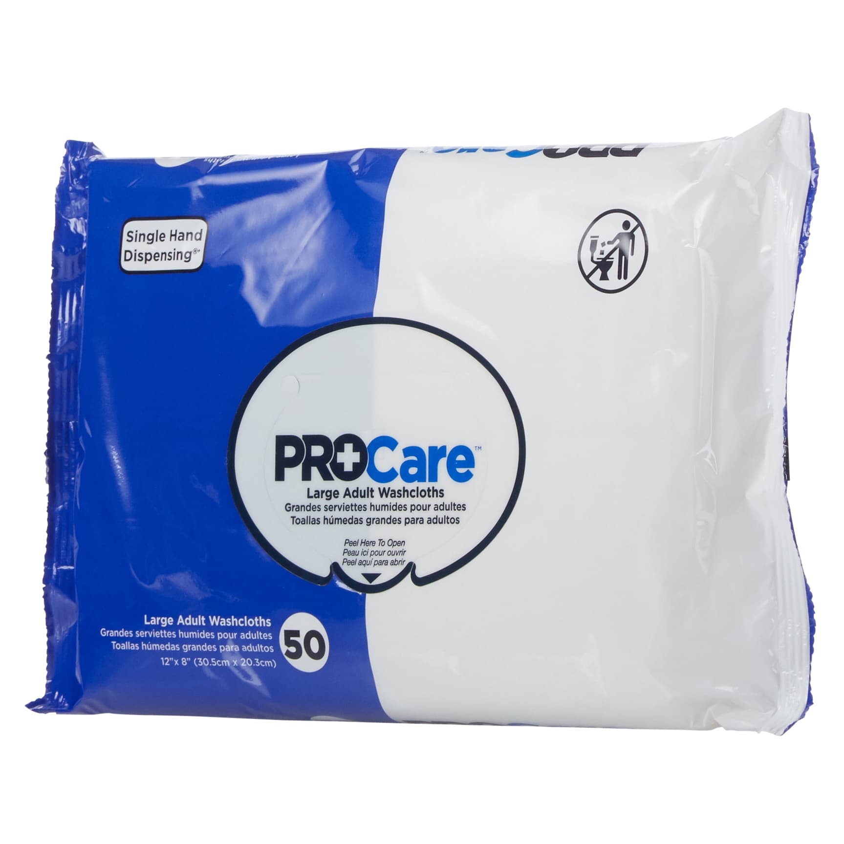 ProCare Large Adult Washcloths - Case of 600 - Image 1