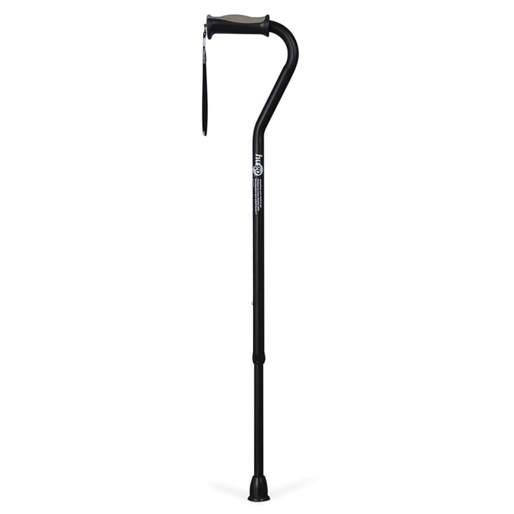 Drive Hugo Offset Walking Cane, Height Adjustable, Ebony - Each - Image 1
