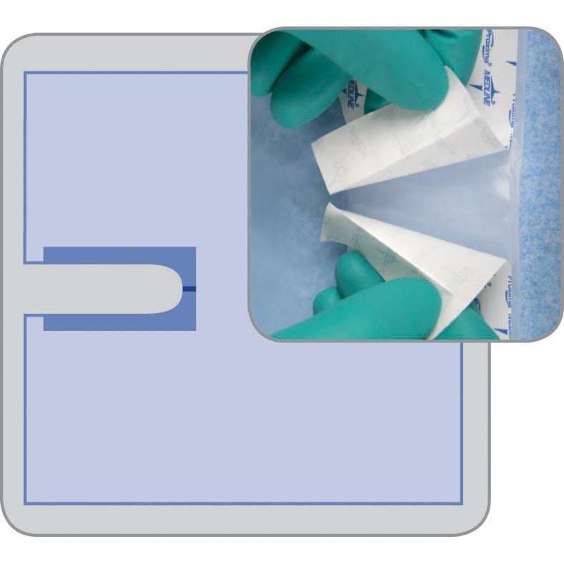 Medline Invisishield PolySurgical U-Drape, 48 x 52 Inch - Image 2