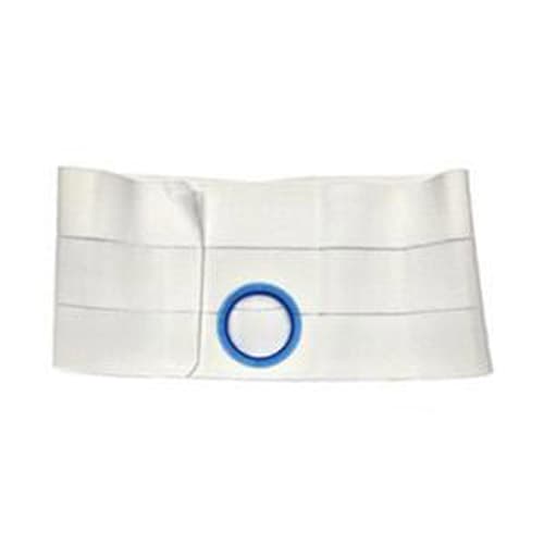 Nu-Hope 6" Regular Elastic Flat Panel Ostomy Support Belt, 4" White, Large - Image 1