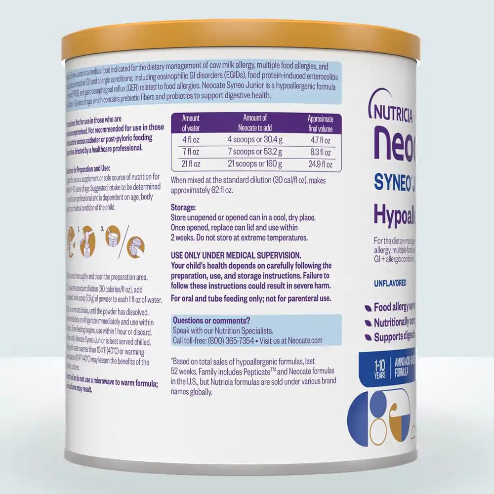 Neocate Syneo Junior Amino Acid-Based Hypoallergenic Formula - Image 2