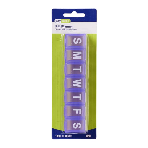 Ezy Dose Weekly Contoured Pill Planner, Large - Each - Image 1