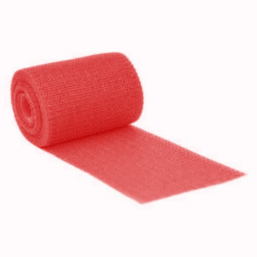 Delta-Lite Conformable Fiberglass Cast Tape, Red, 4" x 12 Feet - Box of 10 - Image 1
