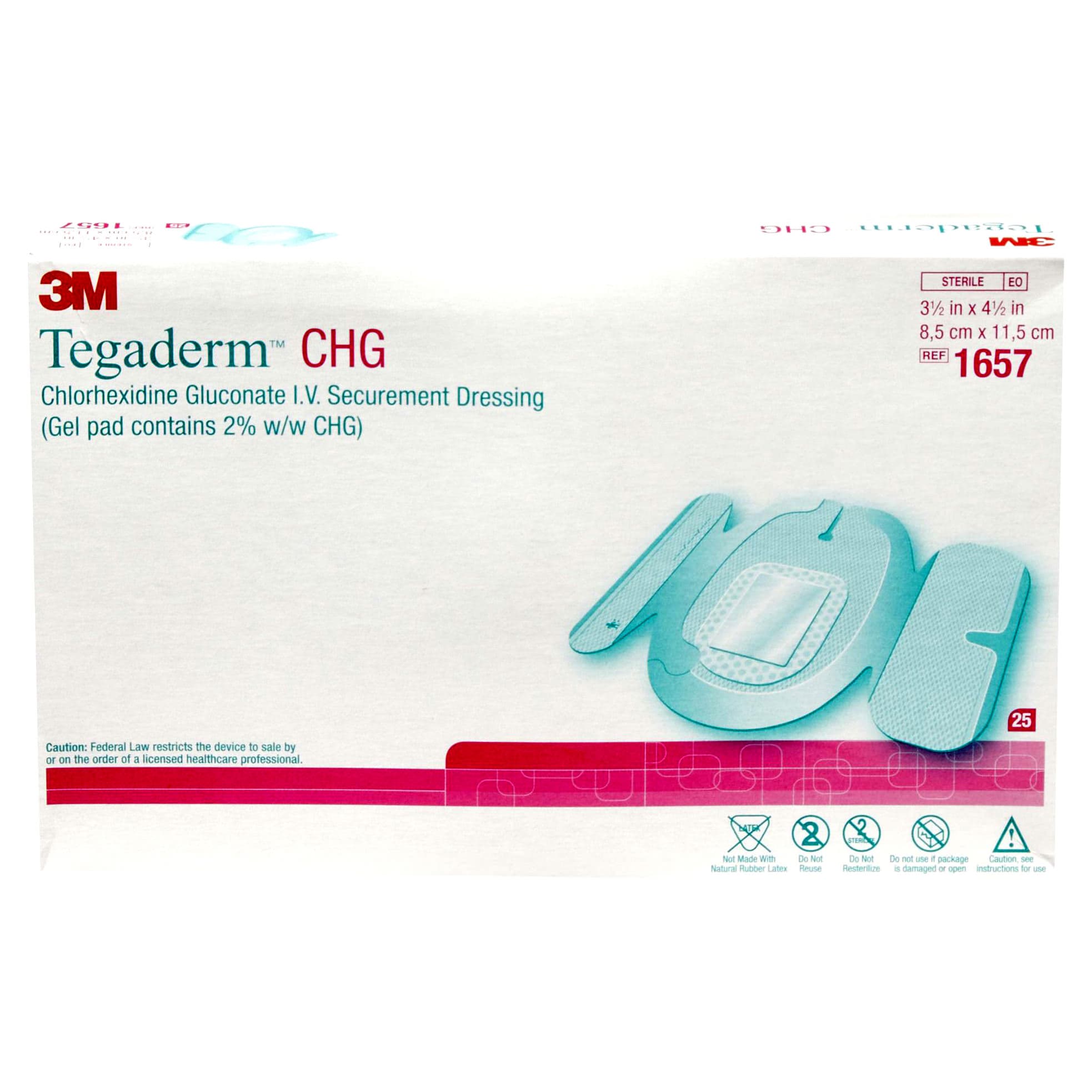 3M Tegaderm CHG I.V. Securement Dressing - Image 2