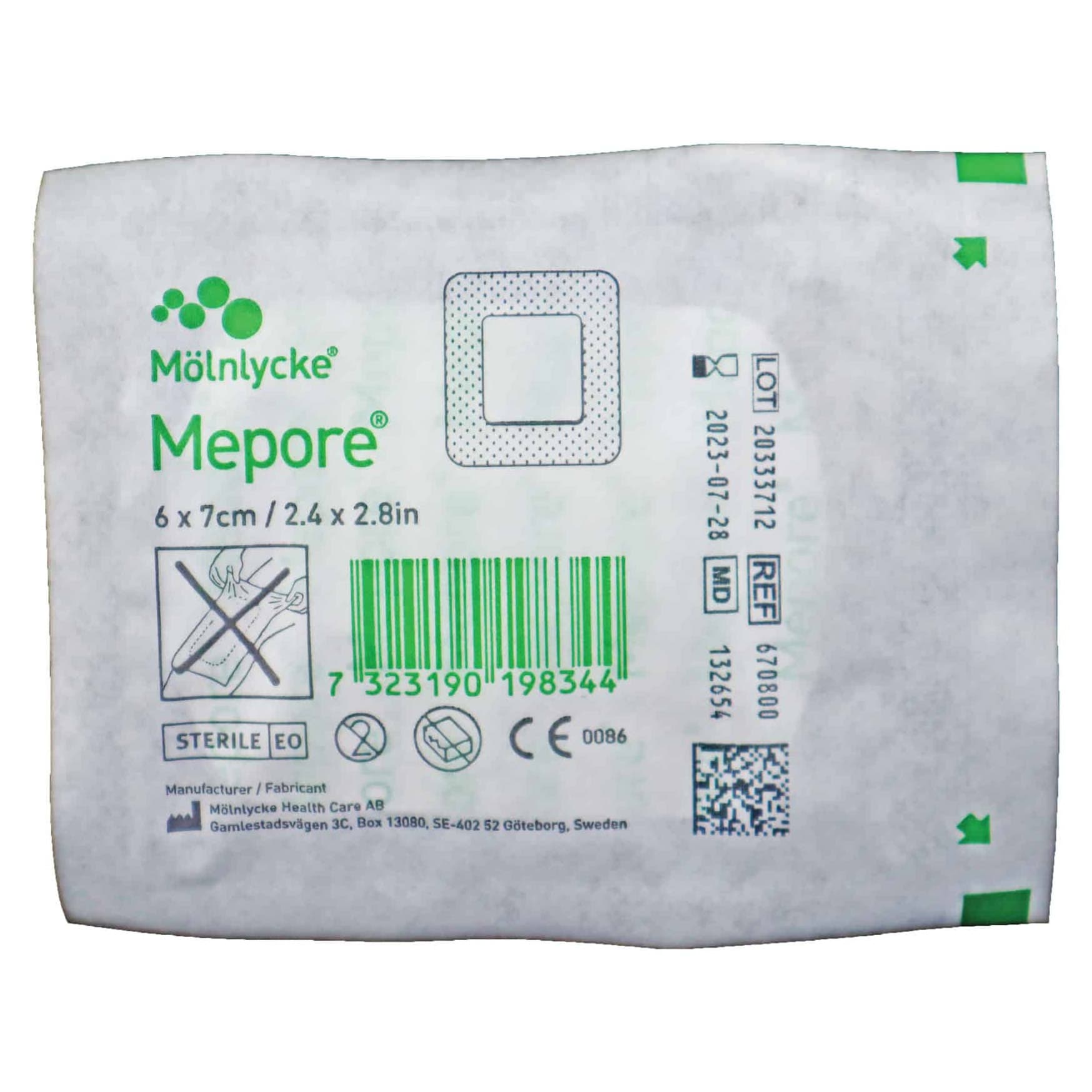 Mepore Self-Adhesive Composite Dressing, 2-1/2 x 3 Inch - Each - Image 1