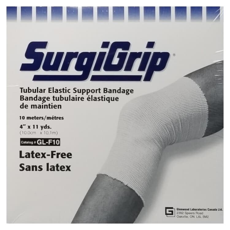 Surigrip Tubular Support Bandage, 4 Inch X 11 Yard, 8 to 12 mmHg, Pull On, White - Image 1