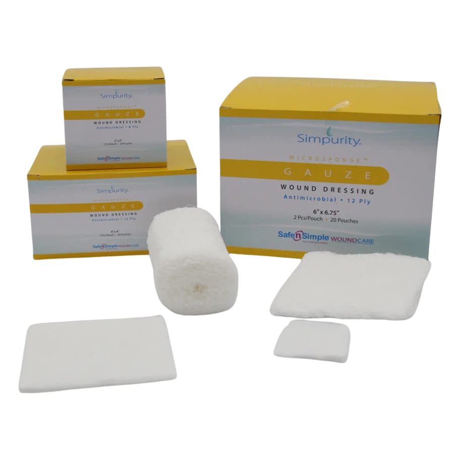 Simpurity Antimicrobial Gauze Sponge - Image 1