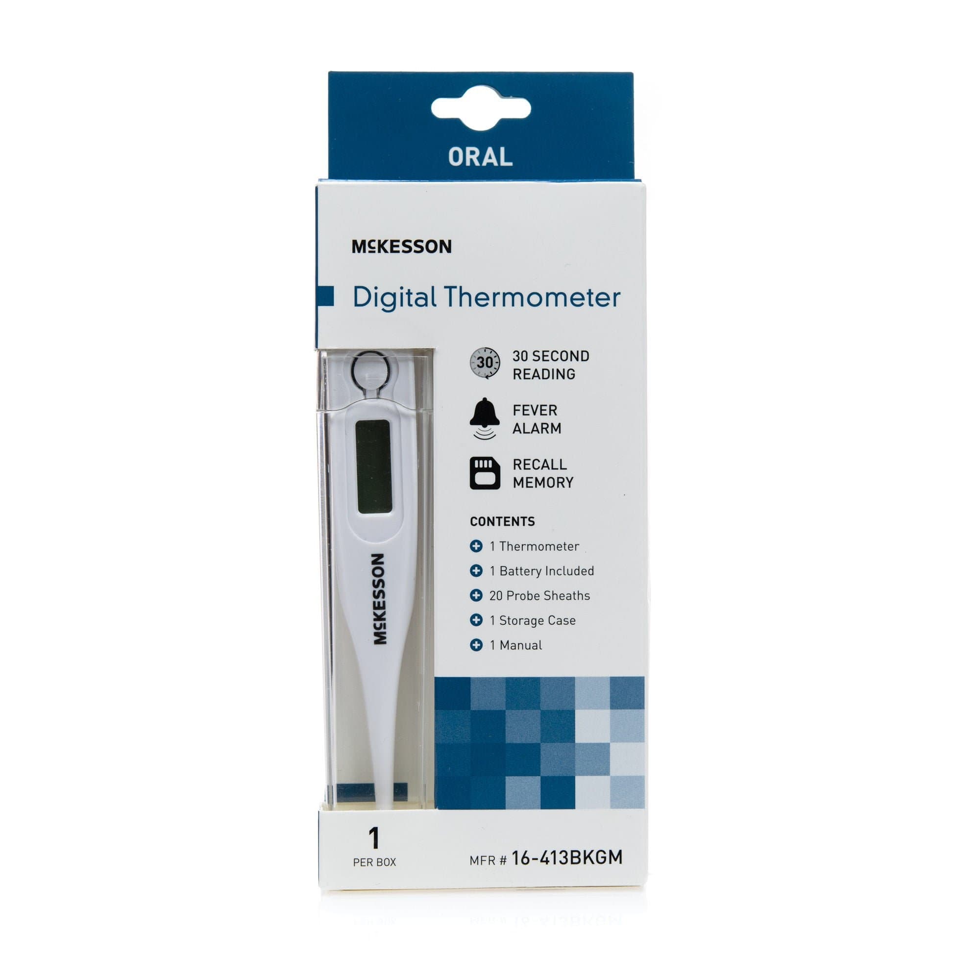 McKesson Hand-held Oral Probe Digital Thermometer, 30 Second - Image 2