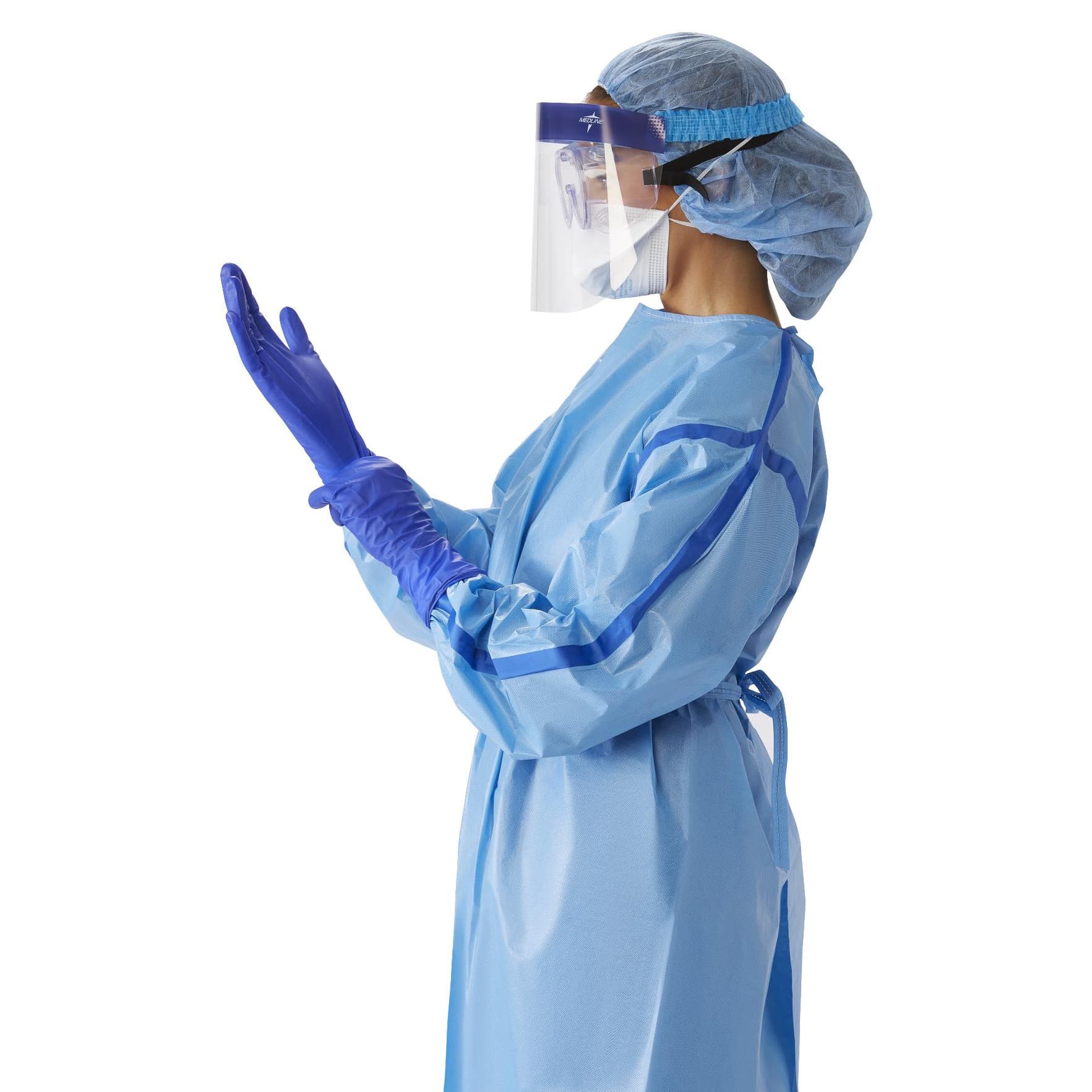 Medline Disposable AAMI Level 2 SMS Chemotherapy Isolation Gown - Image 2
