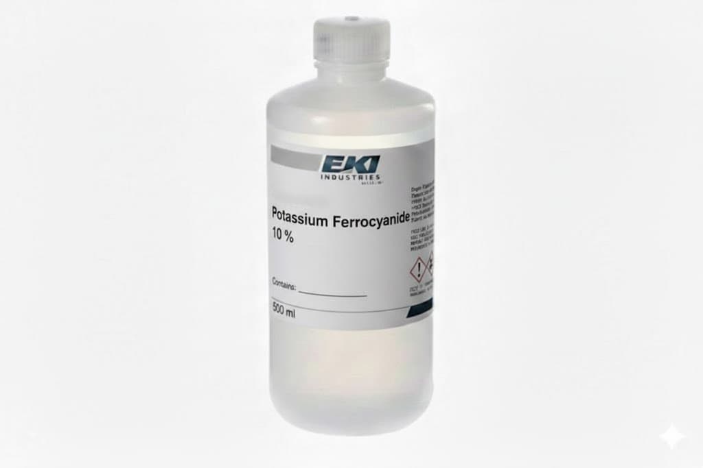 Chemistry Reagent Potassium Ferrocyanide, 10 %, 500 ml - Each - Image 1