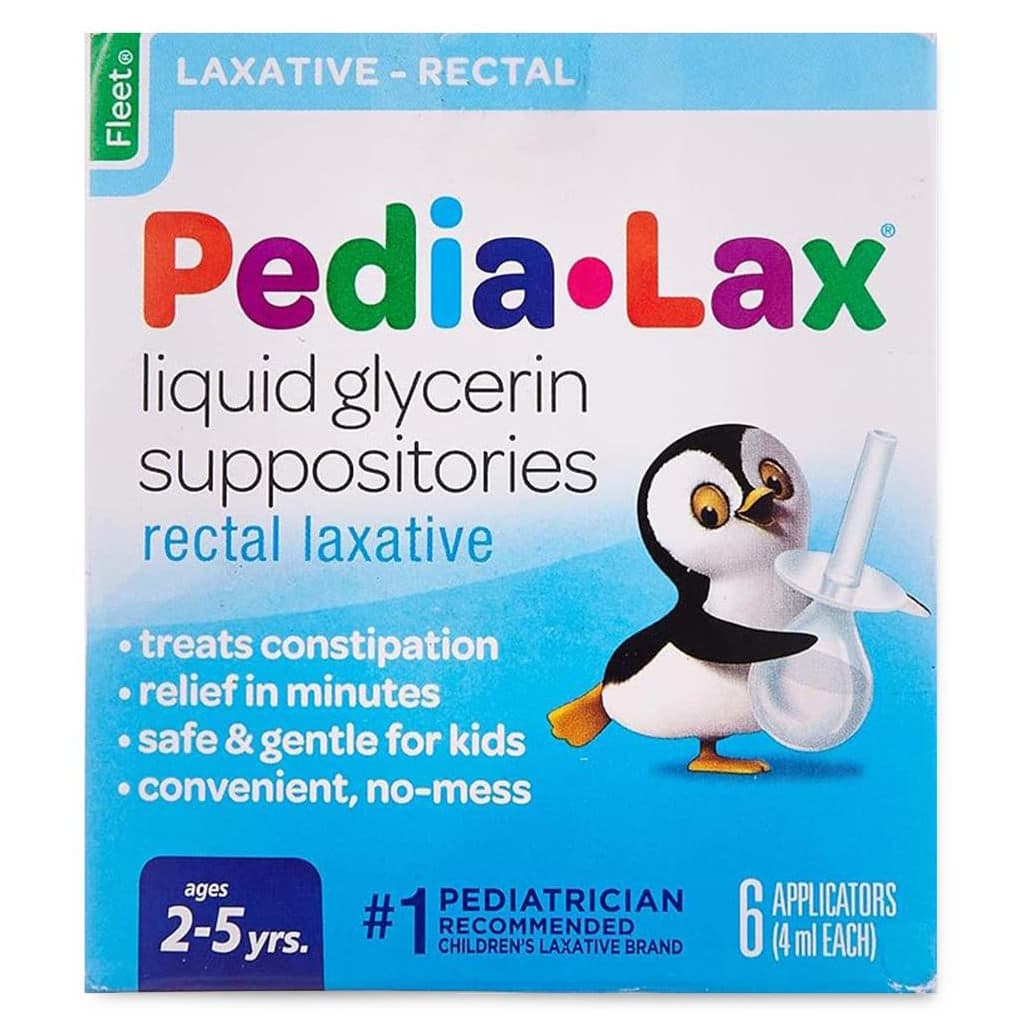 Pedia-Lax Liquid Glycerin Fleet Suppository - Box of 6 - Image 1
