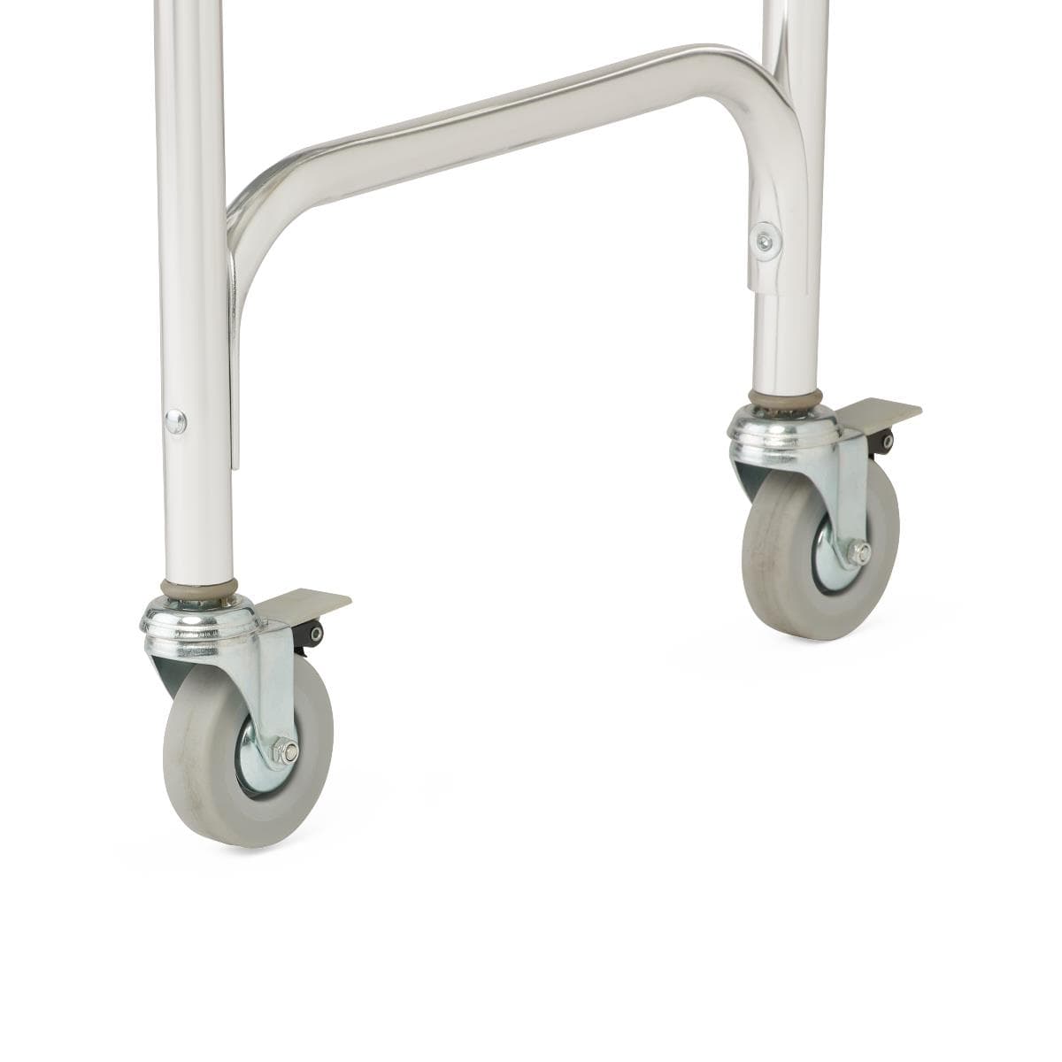 Medline Aluminum Elongated Commode, 4 Locking Casters - Image 2