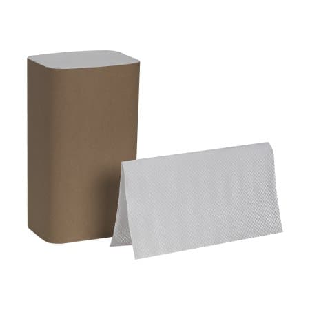 Pacific Blue 1-Ply Basic Paper Towel, White, 9-1/4 x 10-1/4 Inch - Case of 4000 - Image 1