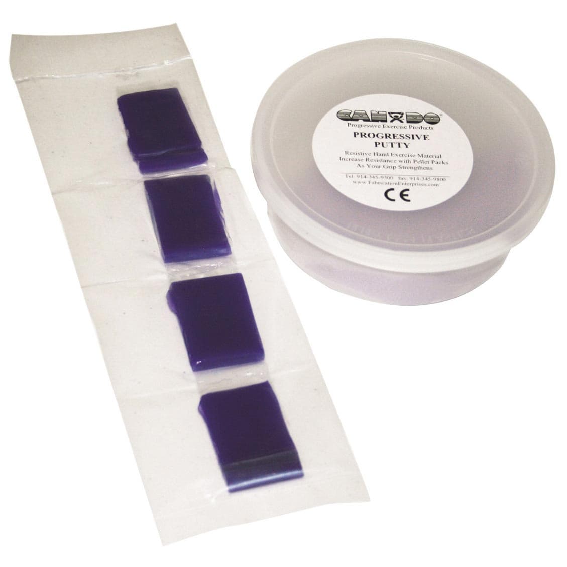 CanDo Variable Strength Theraputty Exercise Material, 2.5 Oz, Base with Pellet Pack - Image 1
