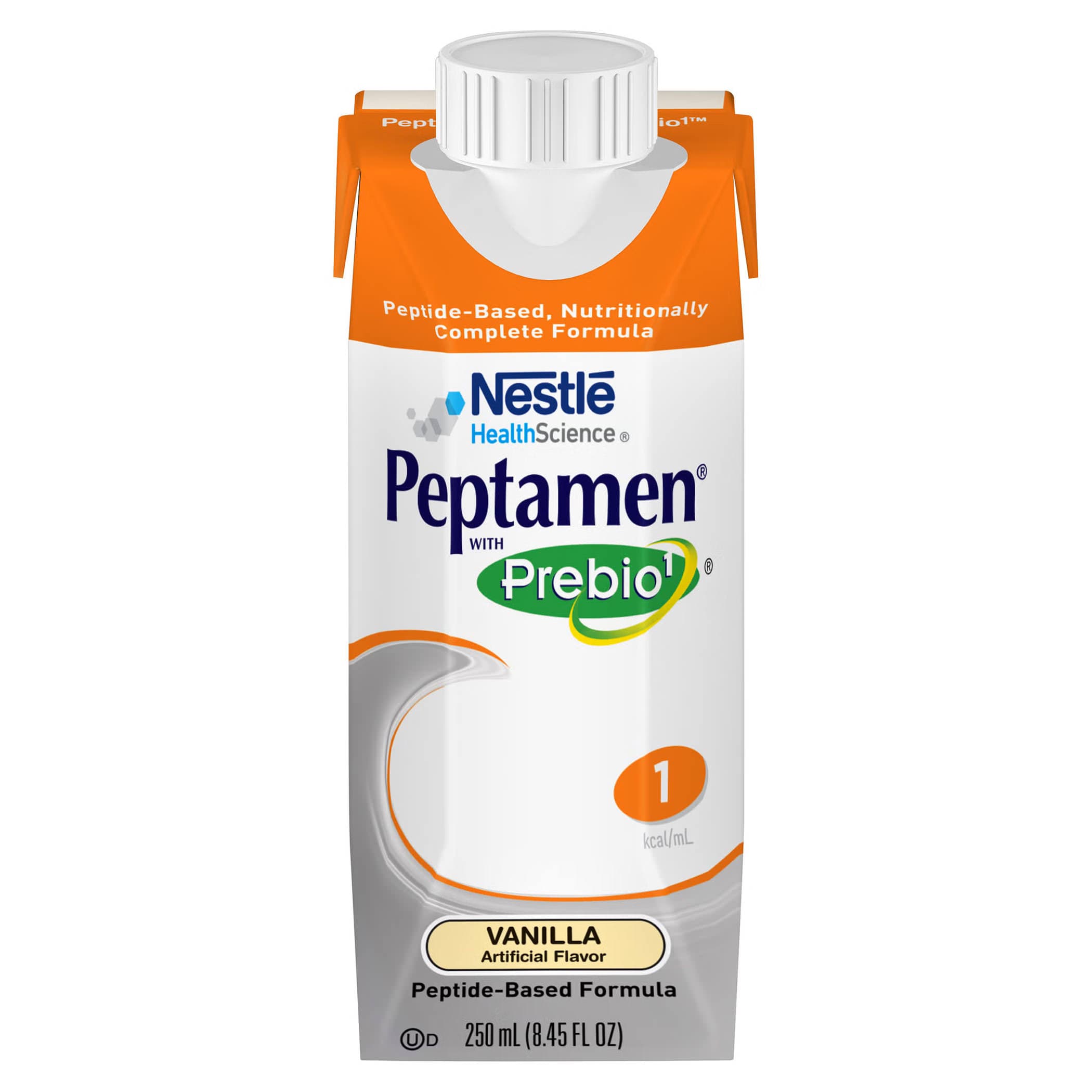 Peptamen 1.0 Peptide-Based Nutritionally Complete Formula with Prebio, Vanilla, 250 mL - Each - Image 1