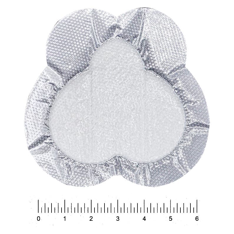 Vitale Silicone Sacral Super-Absorbent Dressing, Small, 6" x 5.75" - Each - Image 1