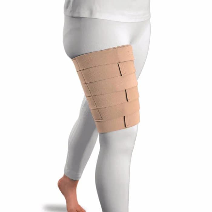 ReadyWrap Lower Extremity Thigh Garment, Average, Medium, Beige - Image 1