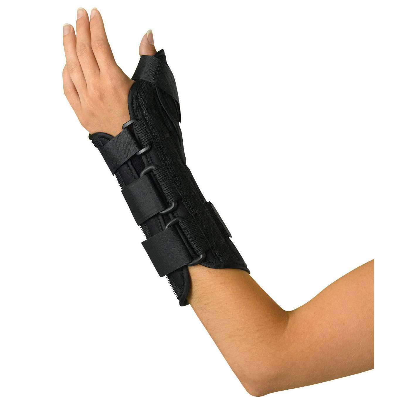 Medline Wrist And Forearm Splints With Abducted Thumb, Left, Large - Image 1