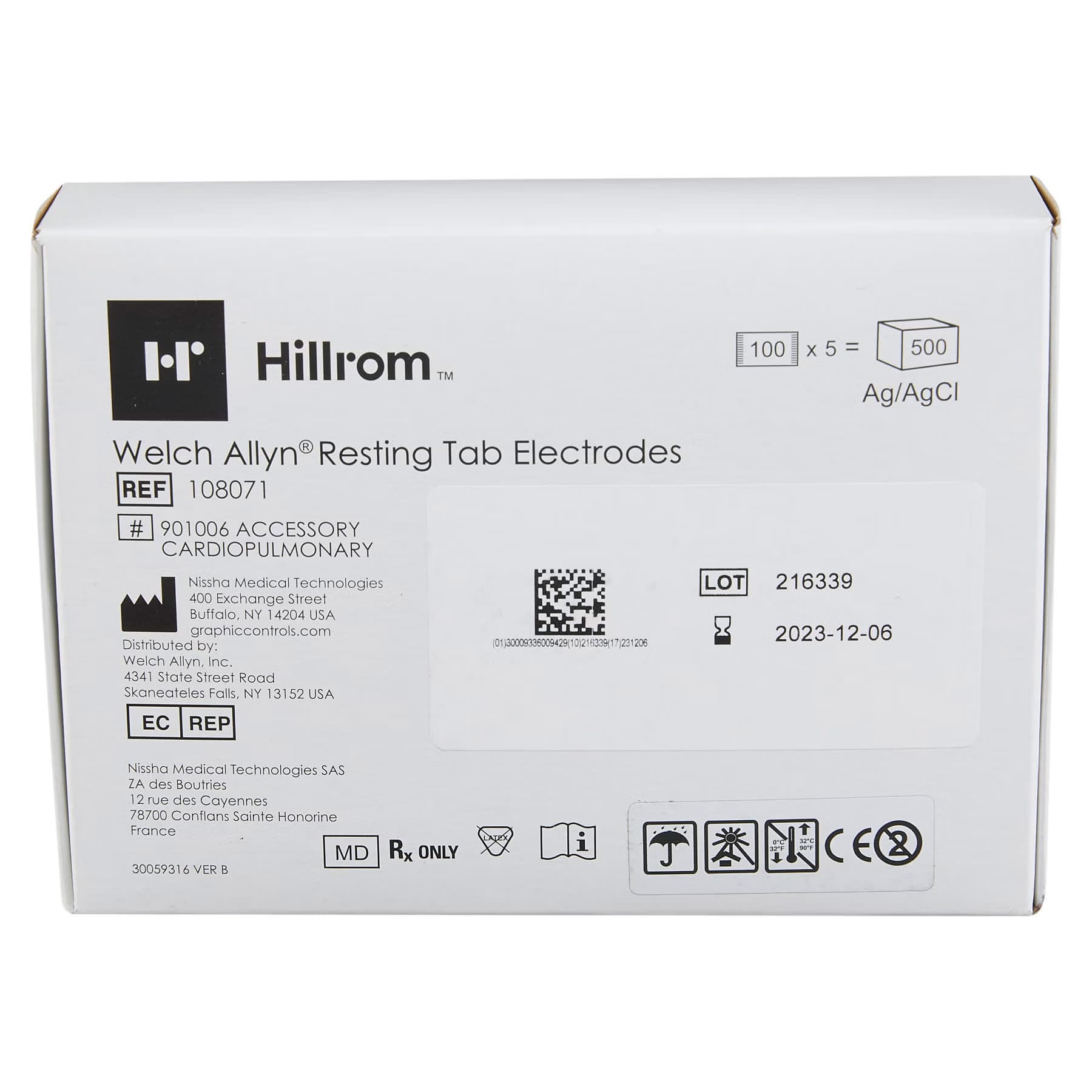 Welch Allyn ECG Resting Electrode, Paper Backing - Image 2