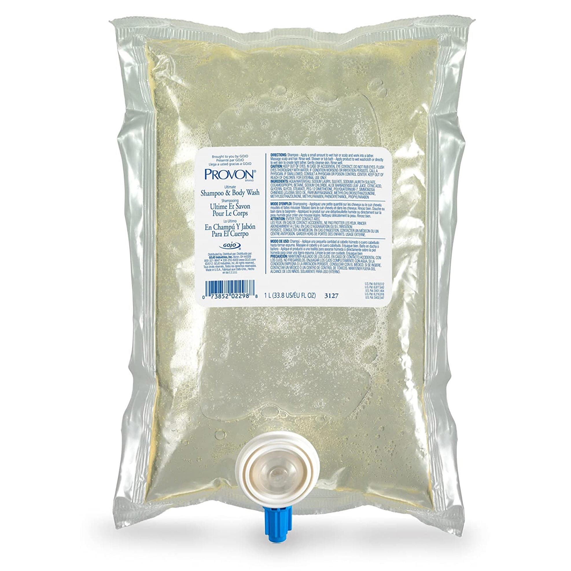 PROVON Shampoo and Body Wash Dispenser Refill Bag, 1,000 mL - Case of 8 - Image 1