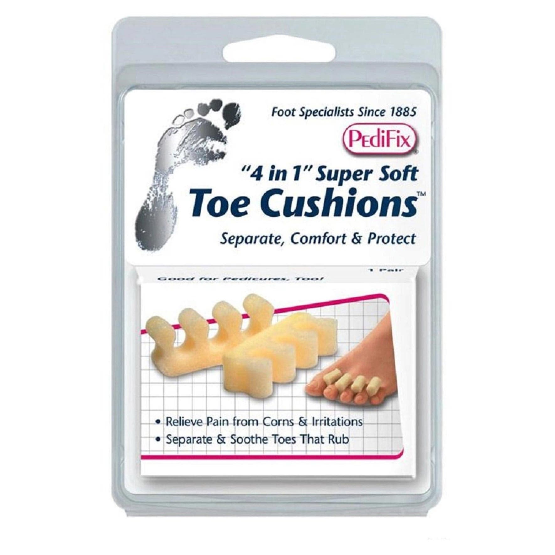 PediFix 4-in-1 Super Soft Toe Cushions - Package of 12 - Image 1