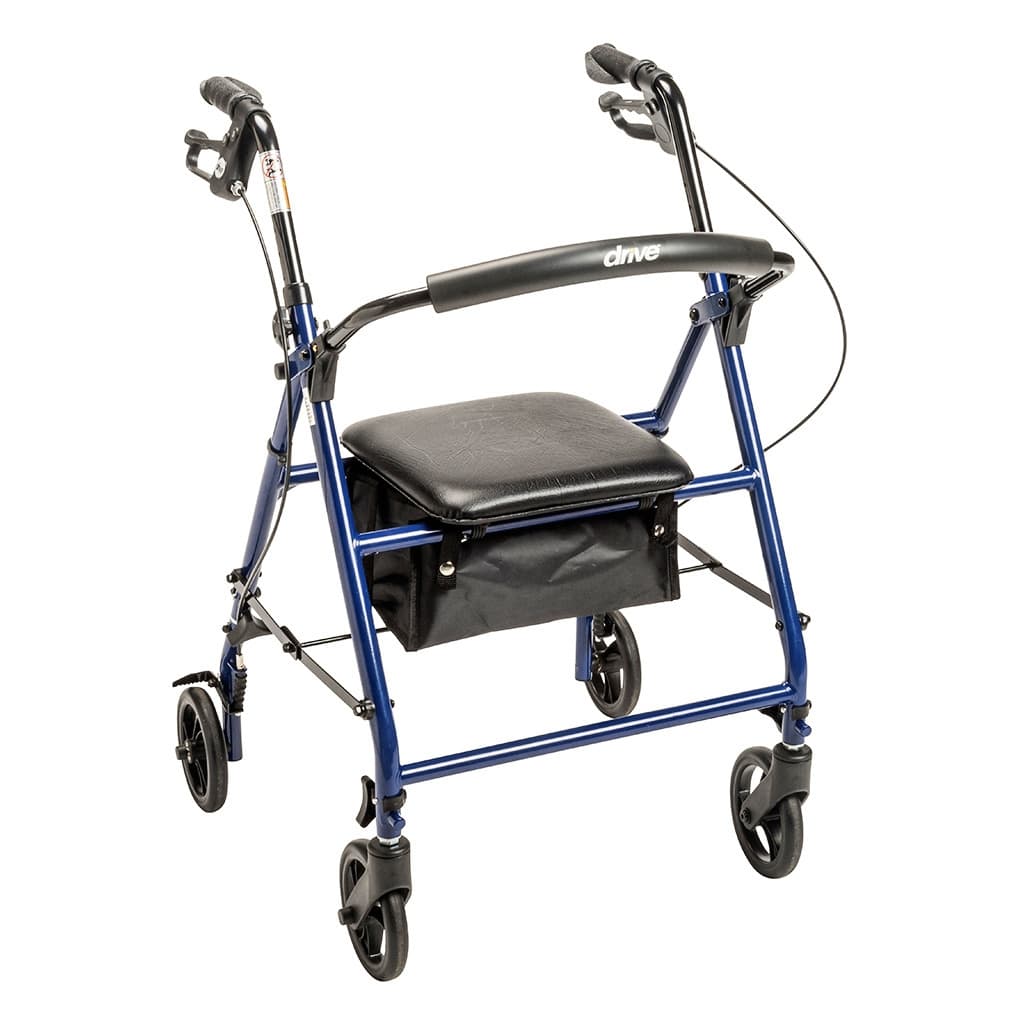 Drive Steel Rollator with 6" Wheels, Knockdown
