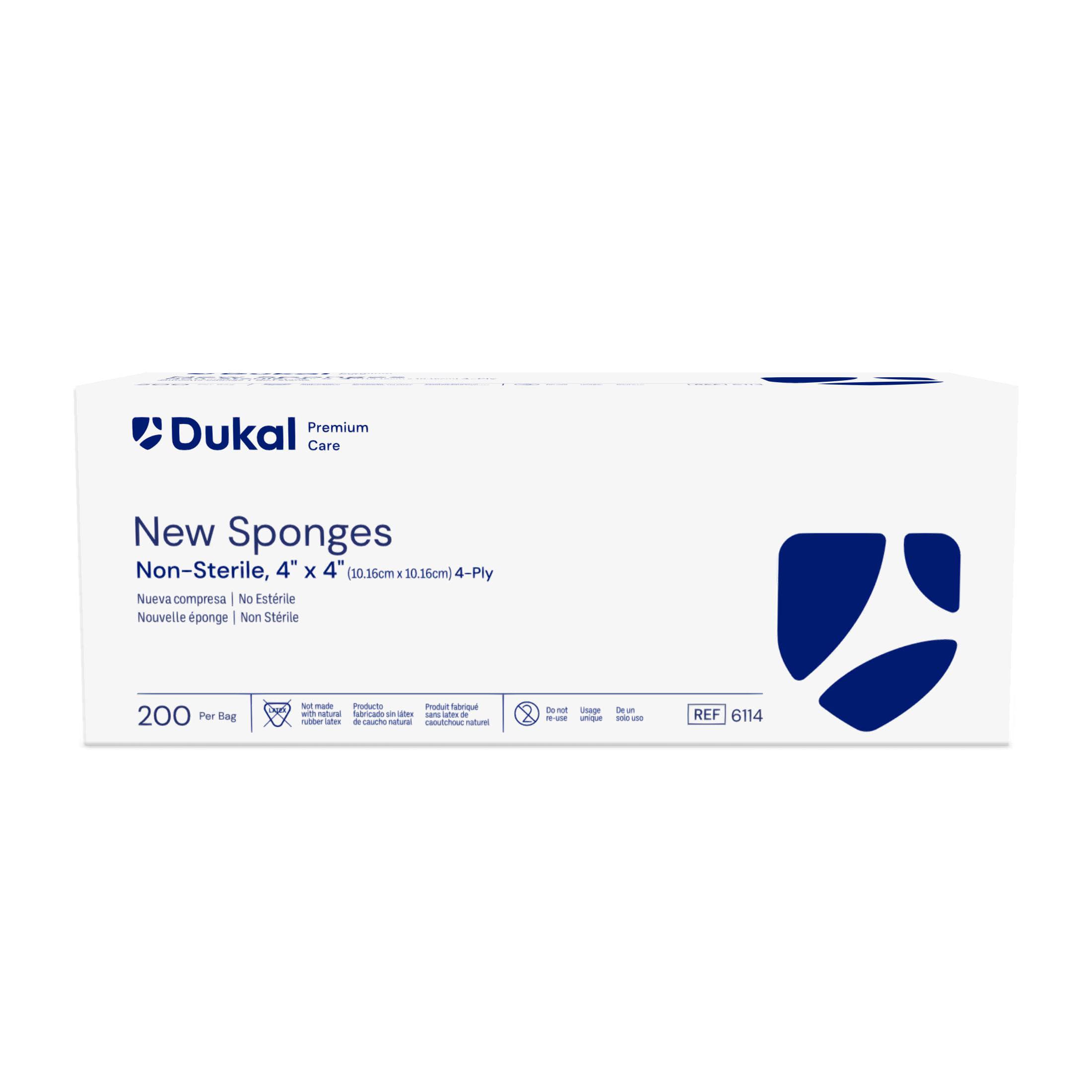 Dukal New Nonwoven Sponge, Non Sterile, 4 x 4 Inch - Bag of 1 - Image 1