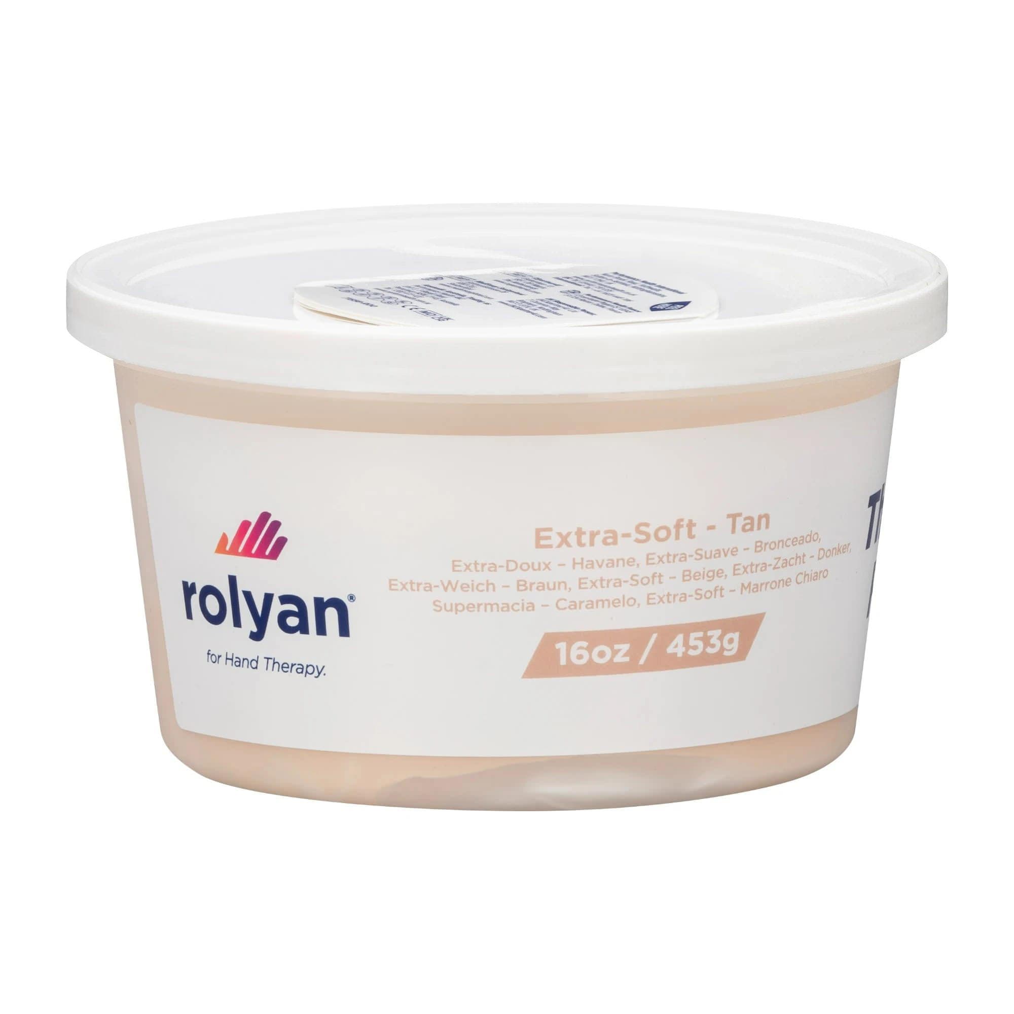 Rolyan Therapy Putty, 1 lb/16oz Tan, Extra Soft - Image 1