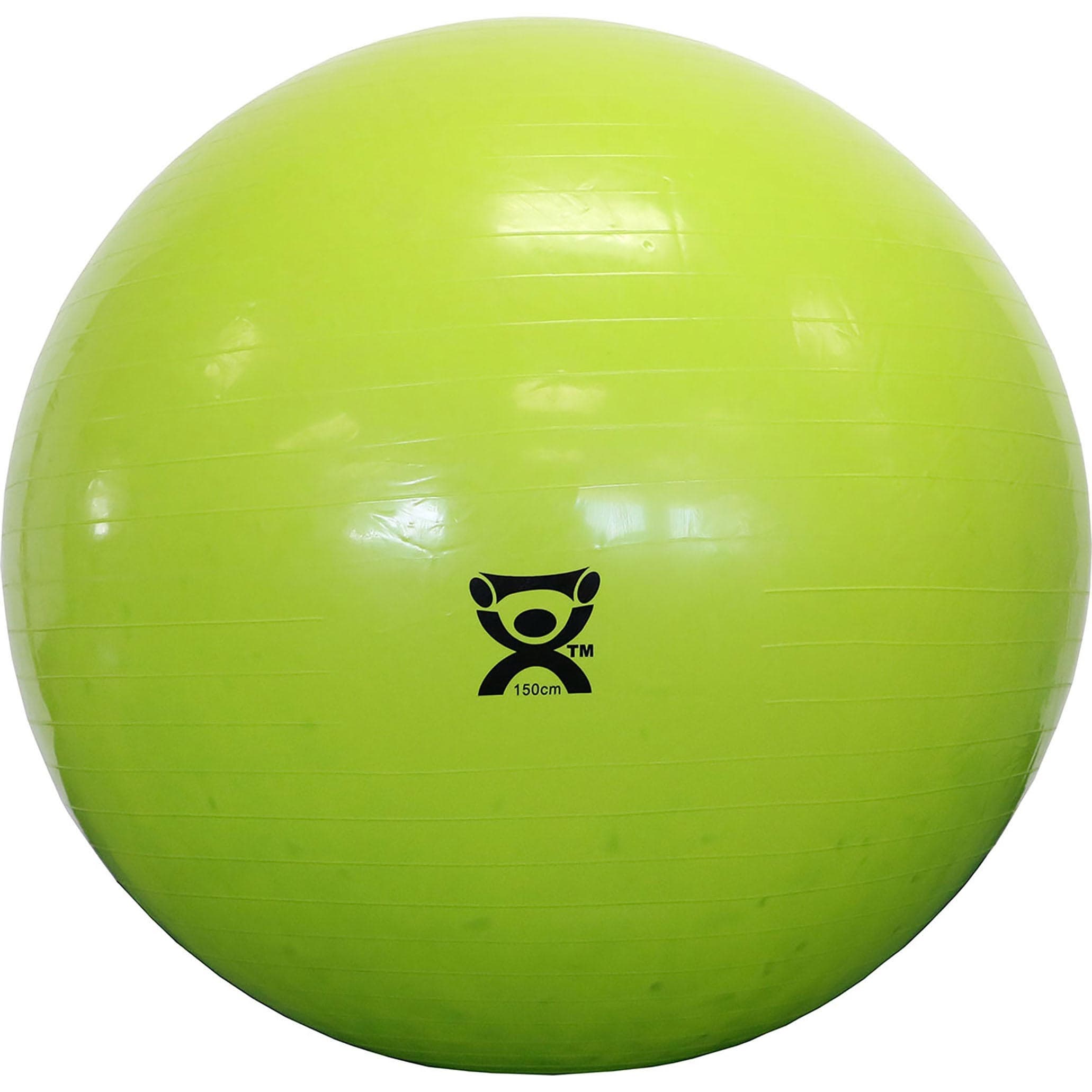 CanDo Inflatable Exercise Ball, 60 Inch, Lime Green, Polybag - Image 1