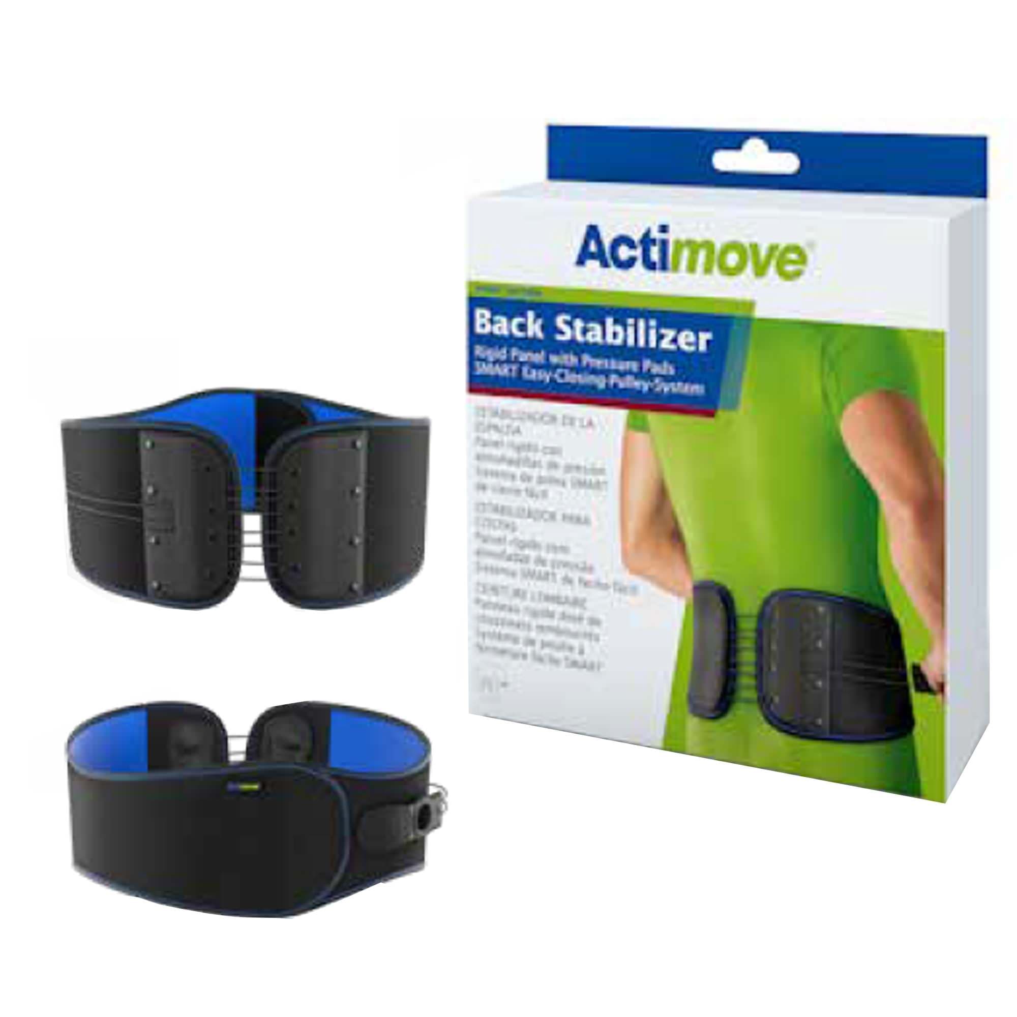 Actimove Back Support Rigid Panel, SMART Pulley System, Large-Extra Large, Black - Each - Image 1