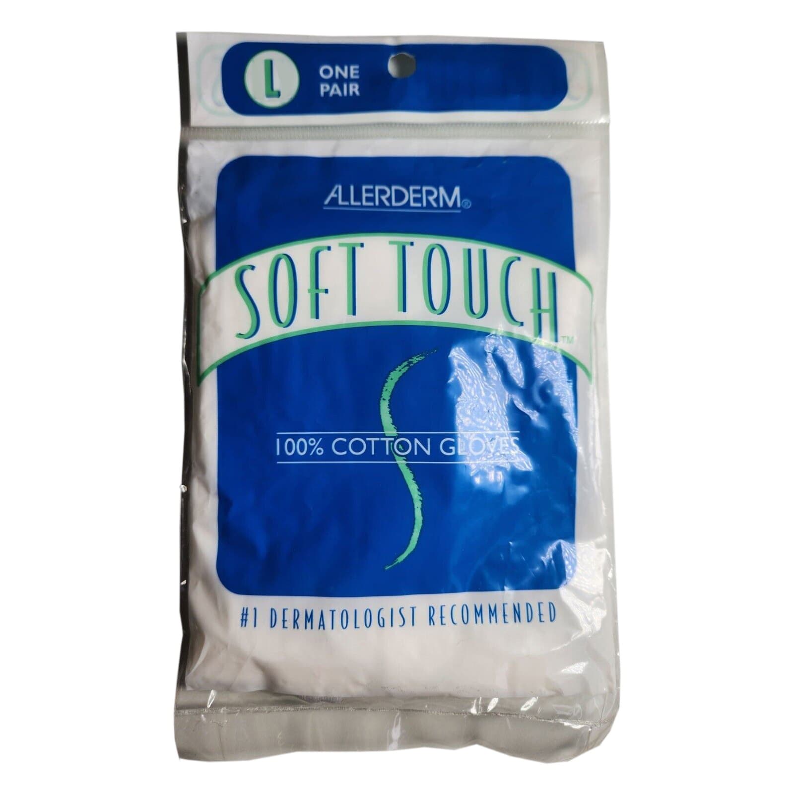 Allerderm Seamless Cotton Glove Liner, Large, White - Image 1