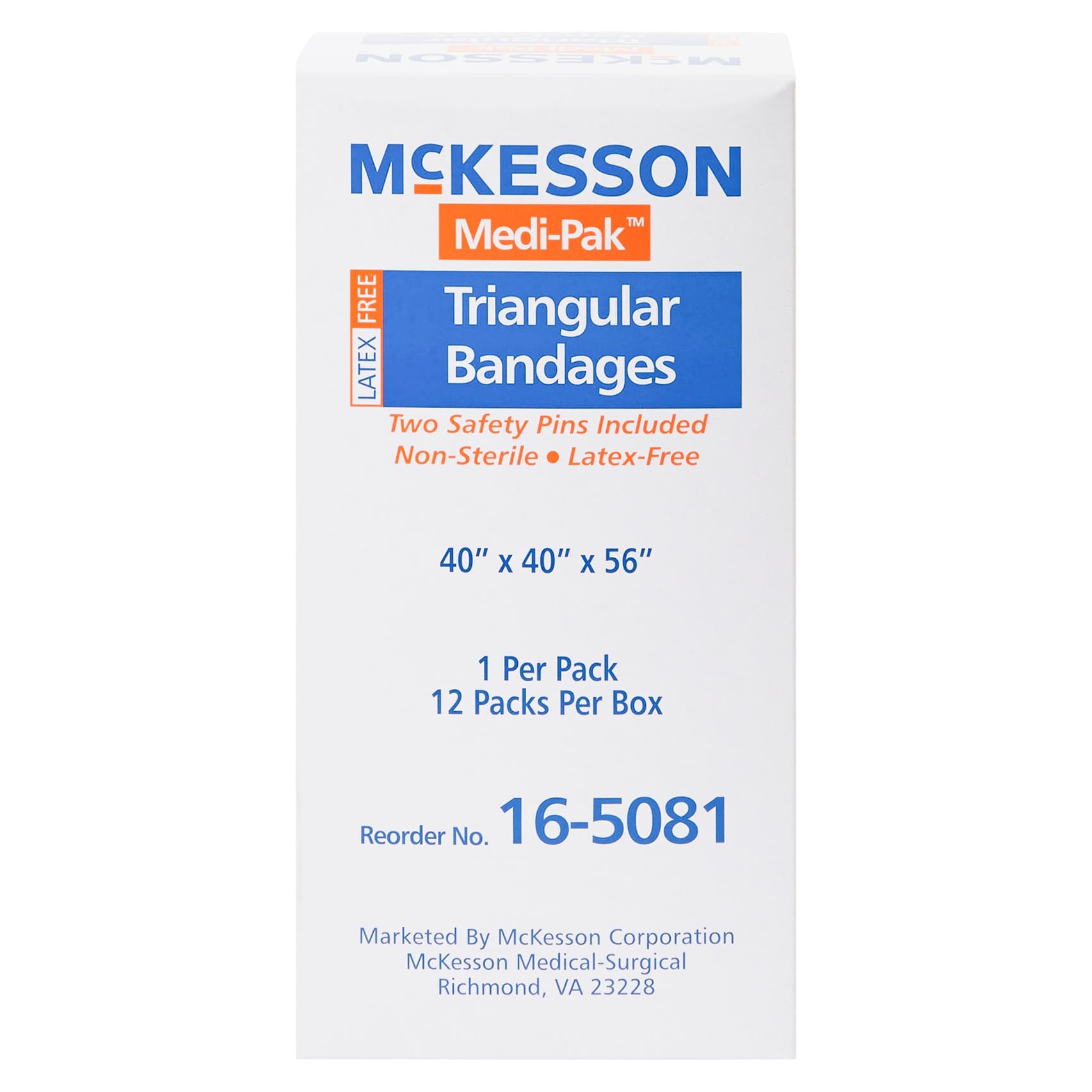 McKesson Safety Pin Triangular Bandage - Image 2