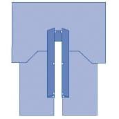 Medline Sterile CVMax Cardiovascular Split Surgical Drape with Adhesive - Case of 6 - Image 1