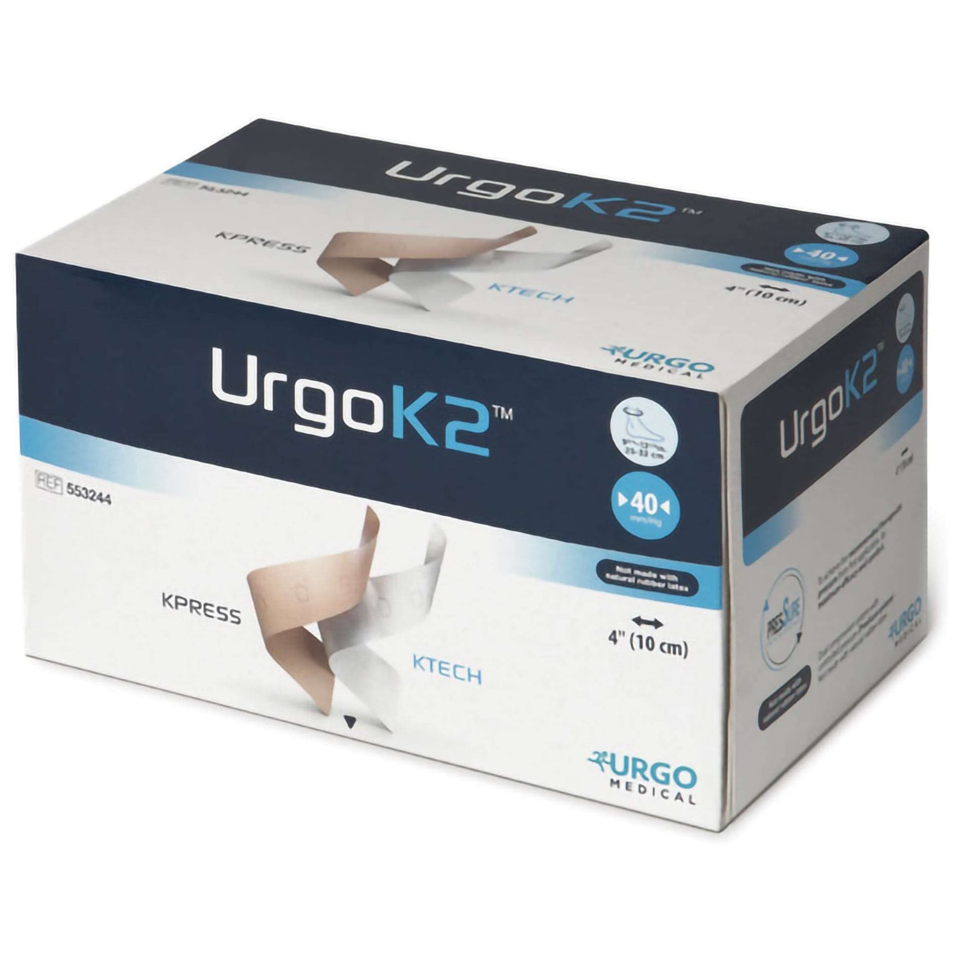URGOK2 2 Layer Compression Bandage System, 4 x 9-3/4 x 12-1/2 Inch - Each - Image 1