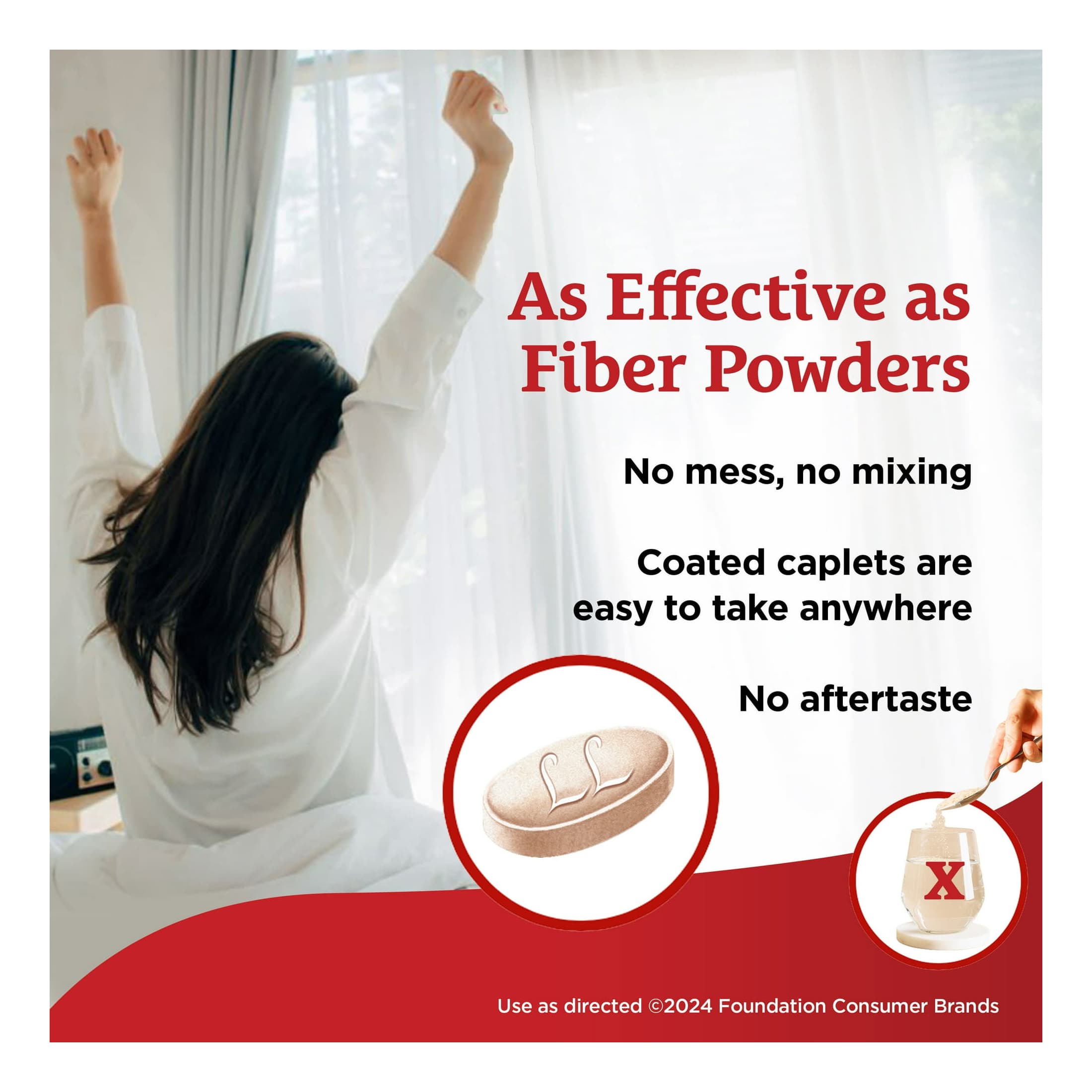 FiberCon Coated Caplets, 140 Count - Each - Image 3
