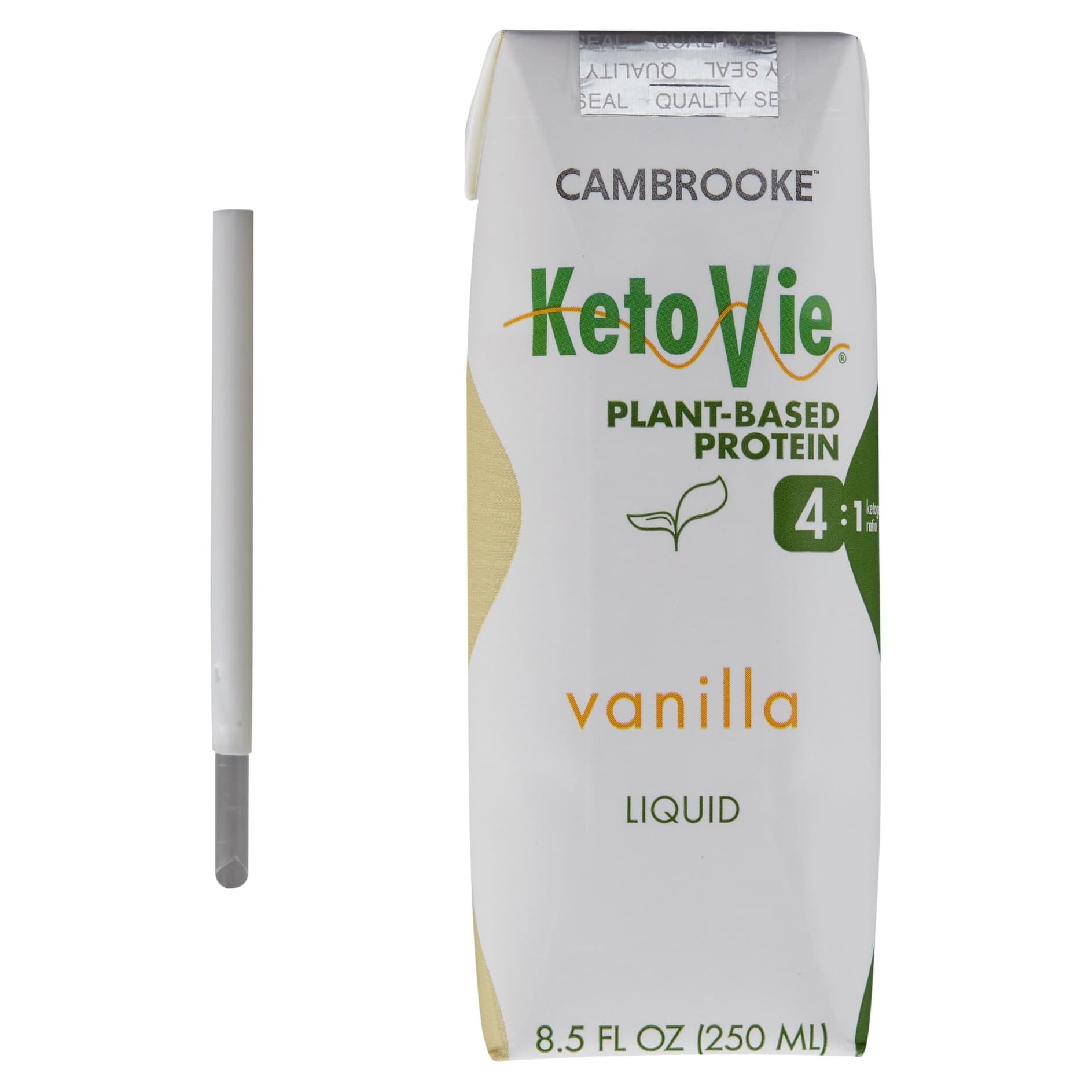 KetoVie 4:1 Plant-Based Protein Oral Supplement, Vanilla Flavor, 8.3 oz - Each - Image 1