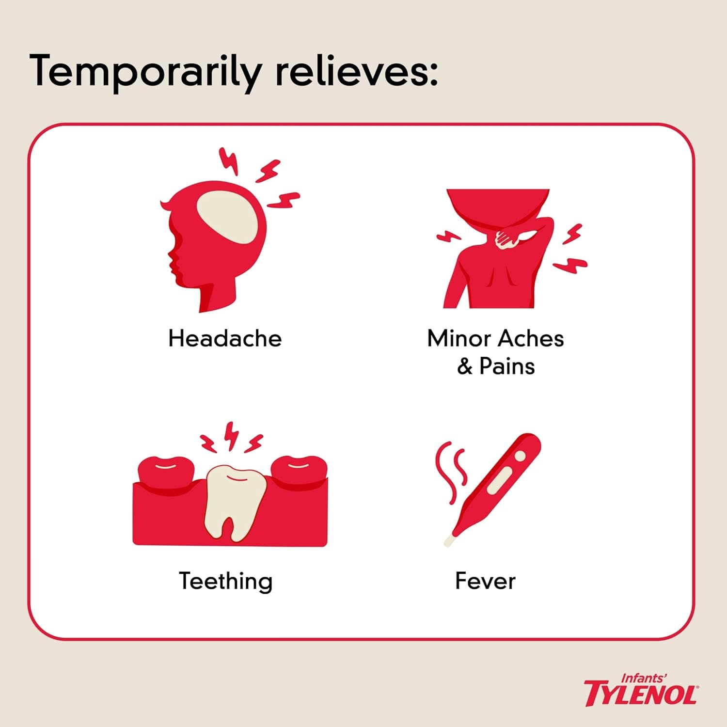 Infants' Tylenol Oral Suspension Liquid Medicine with Acetaminophen, 1 oz - Each - Image 4