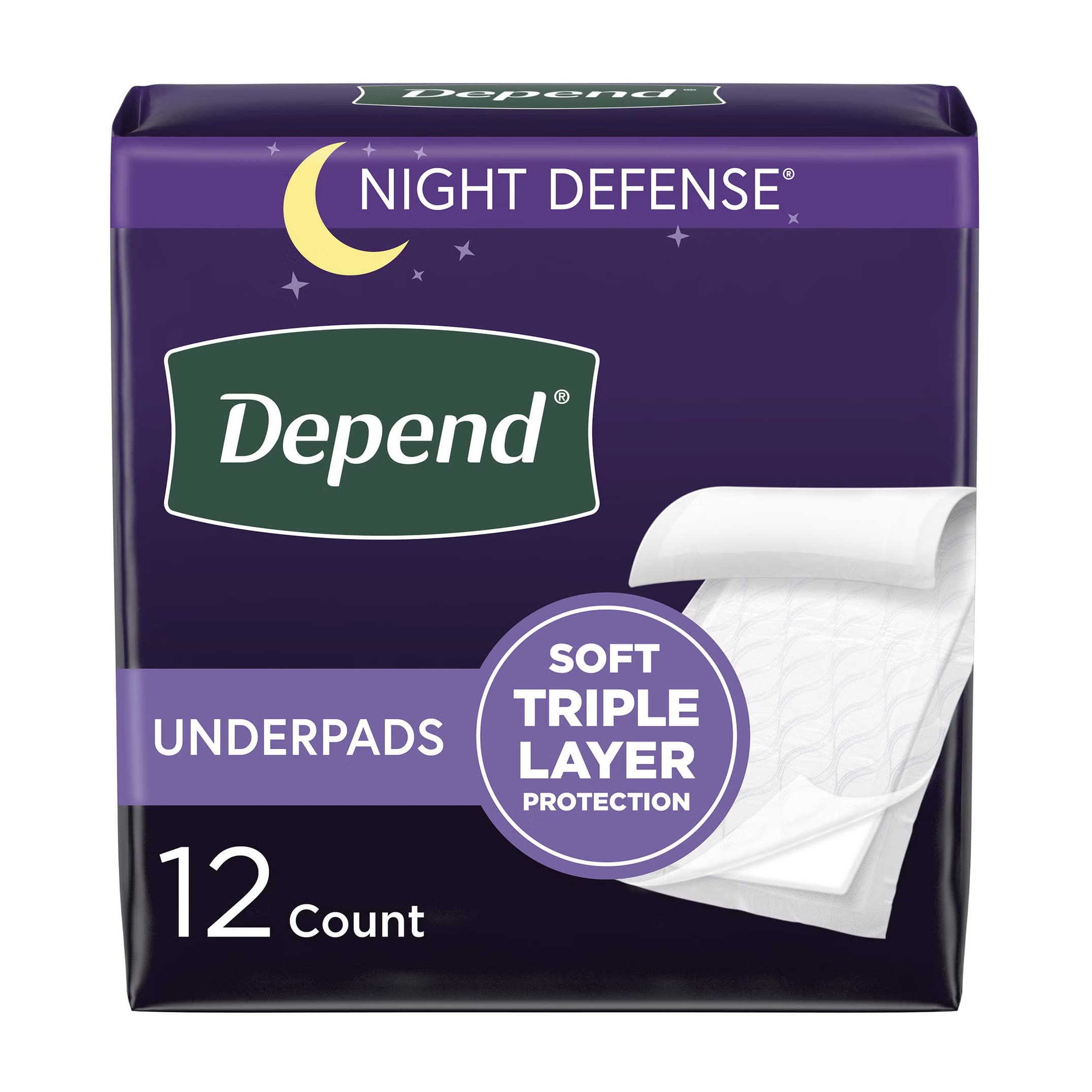 Depend Overnight Underpad, 36 x 21 Inch
