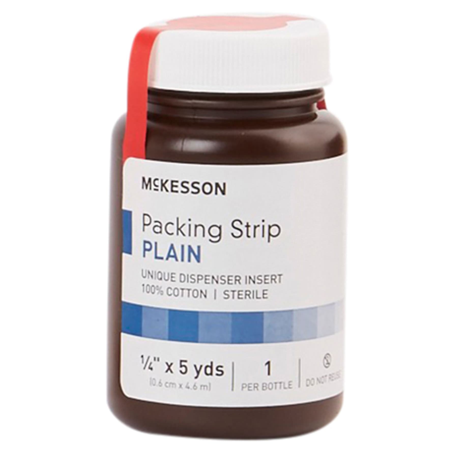 McKesson Wound Packing Strip White Bottle Non-impregnated Sterile - Image 1