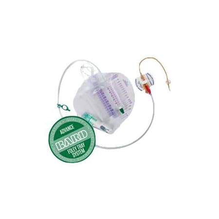 Bard Advance LubriCath Coude Foley Catheter Tray with 350mL Urine Meter, 18Fr - Each - Image 1