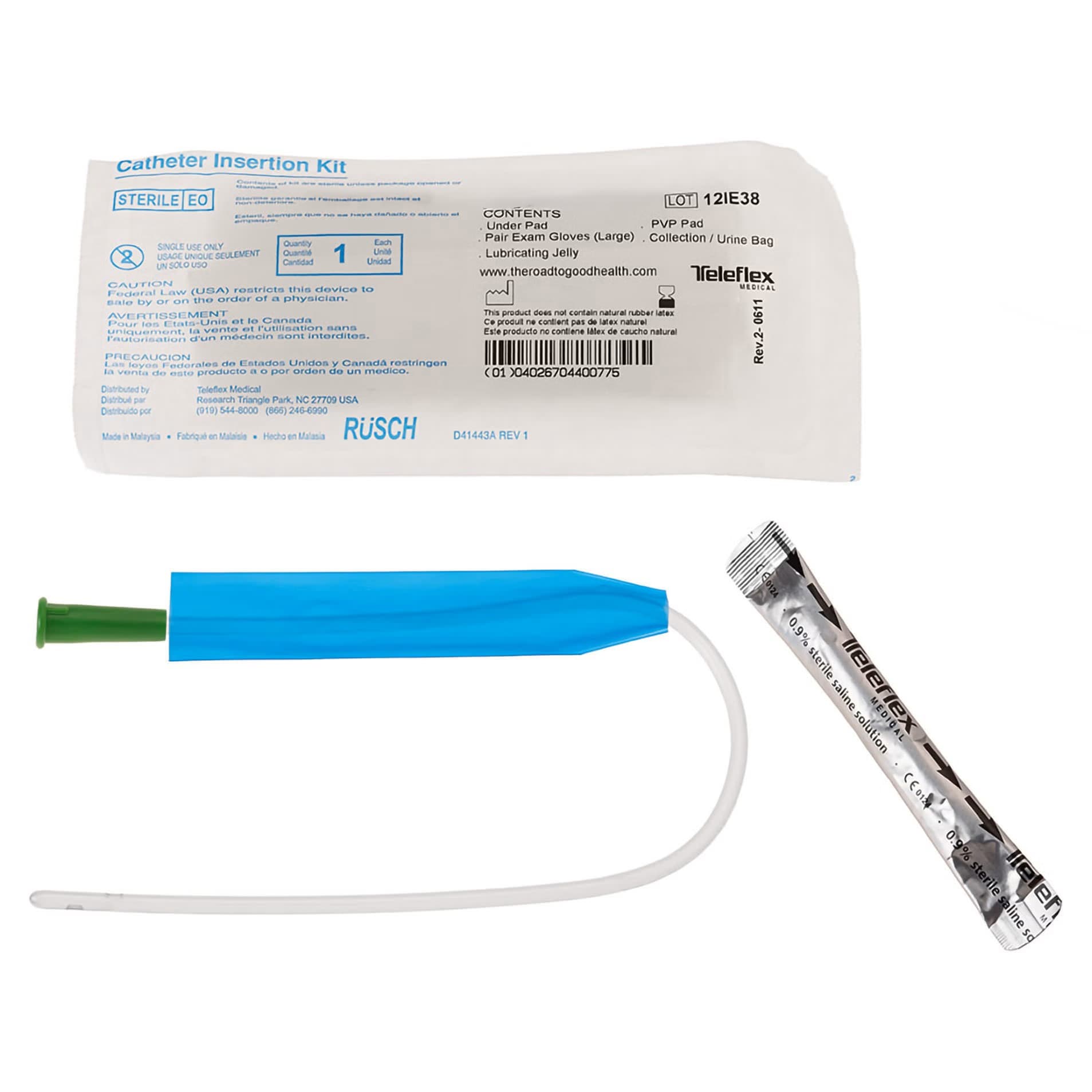 FloCath Quick Hydrophilic Intermittent Female Catheter Kit, 6 Fr - Each - Image 1